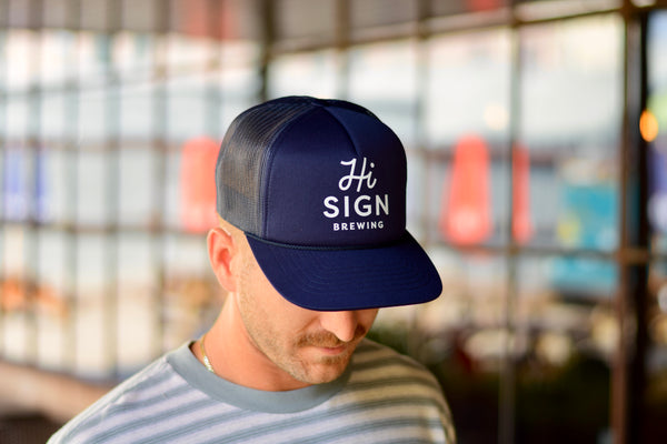 Hi Sign Brewing Navy Foam Trucker Hat