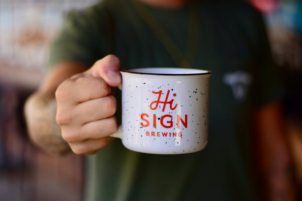 Hi Sign Brewing Speckled Camp Mug